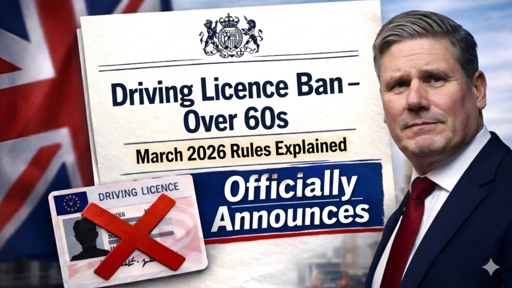 UK driving licence rules for over 60s 2026